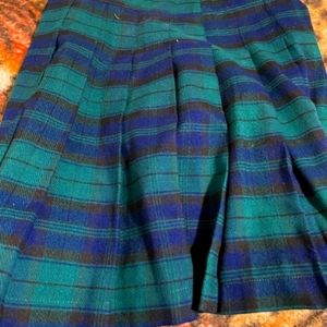 Forever21 skirt with navy blue and olive green stripes